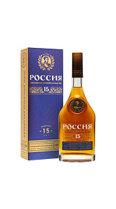Коньяк Россия 15 лет 40% 0.5мл