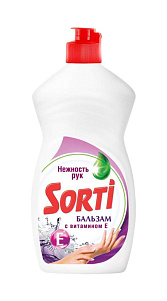 Моющее средство Sorti Бальзам с витамином Е для посуды 450г