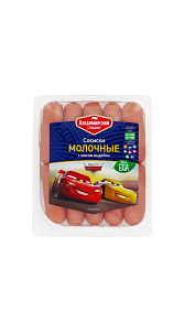 Сосиски Владимирский Стандарт Disney ЕДА Молочные мини с мясом индейки 260г