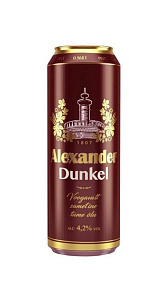 Пиво Alexander Dunkel тёмное 4.2 % 0.568л