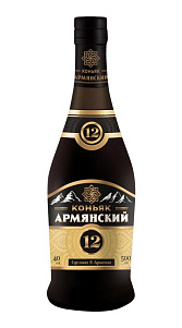 Коньяк Армянский, марочный, выдержка 12 лет 40% 0,5л