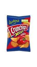 Чипсы картофельные Crunchips X-Cut со вкусом паприки рифленые 130г