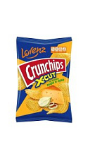 Чипсы картофельные Crunchips X-Cut со вкусом сыра и лука рифленые 130г