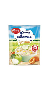 Каша овсяная Увелка Яблоко-абрикос 35г