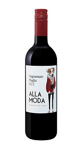 Вино Alla Moda Negroamaro Puglia IGT красное сух. 11.5% 0.75л