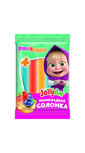 Мармеладная соломка Jellybar Маша и медведь 7г