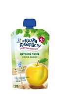 Пюре фруктовое Когда я вырасту из спелых яблок с 4мес 90г