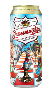 Пиво Grossmeister Wheat Beer светлое нефильтрованное 0.5л