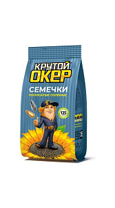 Семечки Крутой Окер полосатые соленые 135г