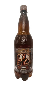 Пиво Балаковский пивовар, Барин светлое фильтрованное пастеризованное 4,5% 1,25л