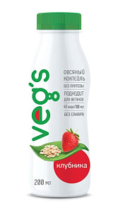 Овсяный коктель Vegs Клубника 200мл