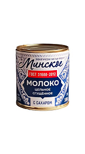 Молоко сгущенное Минское ГОСТ цельное с сахаром 8.5% 380г