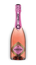 Вино игристое Ferrero Leonardo Semi-Dolce, розовое полусладкое 10,5-12,5% 0,75л