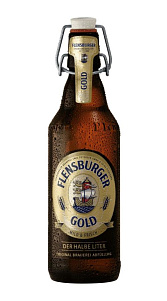 Пиво Flensburger Gold светлое 4.8% 0.5л