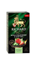Чай зеленый Richard Royal Strawberry & Aloe Vera 25пак