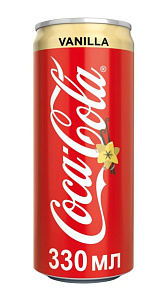 Газированный напиток Coca-Сola Vanilla безалкогольный 330мл