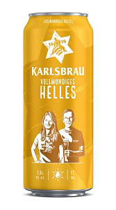 Пиво Karlsbrau Helles светлое 5% 0.5л