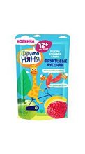 Фруктовые кусочки ФрутоНяня Яблоко Клубника Банан 12мес+ 15г