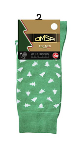 Носки мужские Omsa Style Verde Ёлочки р.42-44 