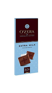 Шоколад Ozera Extra milk молочный 90г 