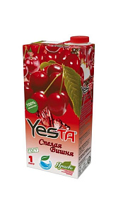 Напиток сокосодержащий Yesta Спелая Вишня 1л
