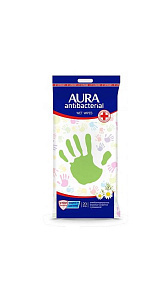 Cалфетки влажные Aura антибактериальные 20шт
