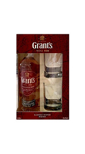 Виски Grant's в наборе с бокалами 40% 0.7л
