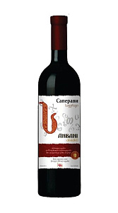 Вино Саперави столовое красное сух 12% 0.75л