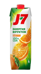 Сок J7 Апельсин с мякотью 0.97л