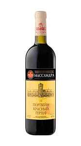 Вино Массандра, Портвейн красный Гурзуф красное крепкое 17% 0,75л