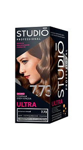 Краска для волос Studio Professional Янтарно-русый 7.73  115мл 
