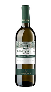Вино INKERMAN Жемчужина Резерв, белое сухое, 12-14% 0,75л.