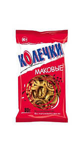Колечки Невская сушка Маковые 80г
