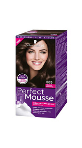 Краска-мусс Perfect Mousse тон 365 Темный шоколад 93мл 