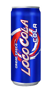 Газированный напиток Loco Cola безалкогольный 330мл