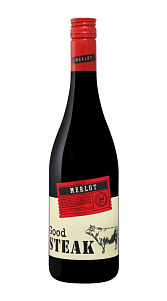 Вино Good Steak Merlot красное сух. 11-12% 0.75л