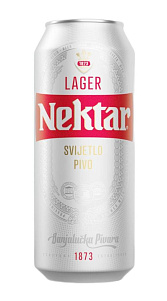 Пиво Nektar светлое фильтрованное 5% 0,5л