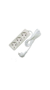 Удлинитель Союз 481S-9303 с заземлением 3 гнезда ПВС 3х0.75 2.2кВт 3м