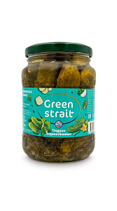 Огурцы Green Strait маринованные 6-9см 680мл