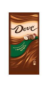 Шоколад Dove Молочный с дробленым фундуком 90г