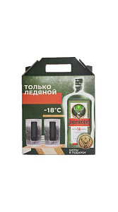 Ликер Jagermeister Десертный со стеклянными стопками 0.7л