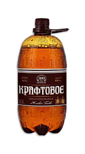 Пиво Крафтовое Живое светлое 4.8% 1.5л