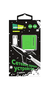 СЗУ More Choice 2USB 2.4A для Type-C NC46a 1м 
