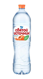 Вода Святой Источник питьевая со вкусом персика 1.5л