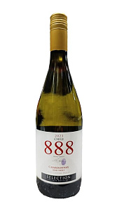 Вино 888 Chardonnay белое полусладкое, 12,5% 0,75л