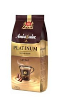 Кофе Ambassador Platinum Crema в зернах 200г