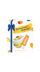 Подарочный набор Nivea Тропическая свежесть Крем+Бальзам для губ 250г