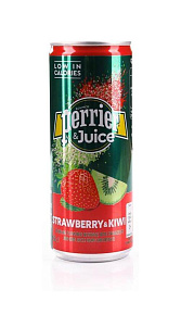 Напиток Perrier&Juice с соком Клубники и Киви 250мл
