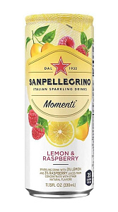 Напиток Sanpellegrino Momenti Lemon&Raspberry 330мл