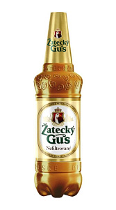 Пиво Zatecky Gus светлое нефильтрованное 4.8% 1.35л